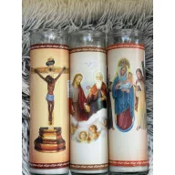 Gyertya szentképpel  20cm