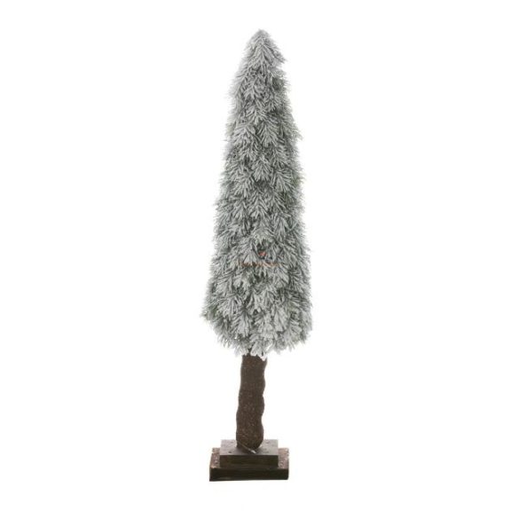 Fenyőfa havas fa talppal PE 100cm