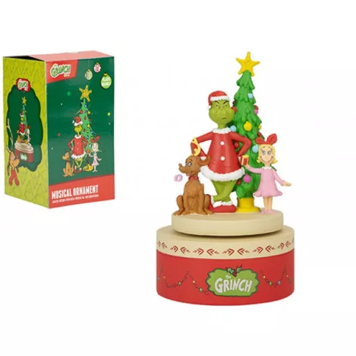 GRINCH® Karácsonyi dioráma, mozgó, díszdobozban 20 cm