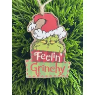   Karácsonyi grincs figura, akasztós 6 féle/1 db zöld Grinch, fa