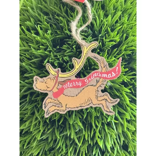 Karácsonyi grincs figura, akasztós 6 féle/1 db zöld Grinch, fa
