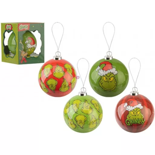 Prémium GRINCH® Karácsonyfadísz 75 mm 4 féle választható kivitel