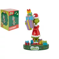   GRINCH® Karácsonyi szobor ajándékokkal díszdobozban 15 cm