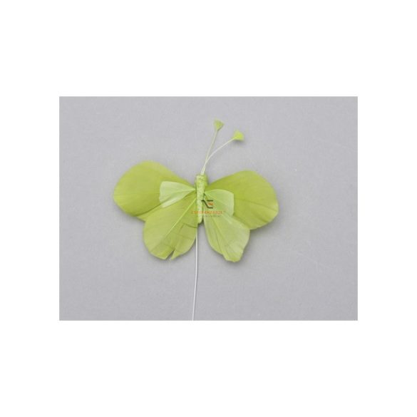 Pillangó betűzős 8 cm zöld 48 db/szett