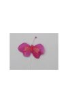 Pillangó betűzős 8 cm rózsaszín 48 db-os szett