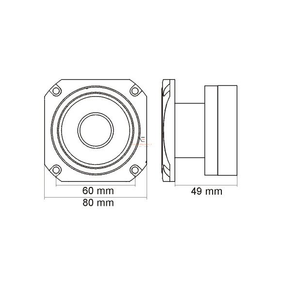 Dome 1,5" 100 / 200 W • 8 ohm - 33513