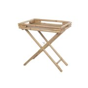 Asztal összecsukható bambusz 40x40x62cm natúr