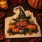 Őszi mintás szalvéta 12 db-os - 33 cm - Halloween tökök