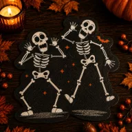   Halloween mintás szalvéta 12 db-os - 33 cm - Halloween csontváz