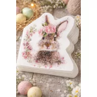 Papír szalvéta 12 db nyuszis forma 33 cm