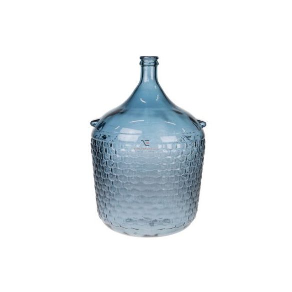 Palack mintás újrahasznosított üveg 40x56cm sötét kék