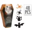 Halloween Figurák – 48 db-os Szett Szellemekkel, Csontvázakkal és Tökkel