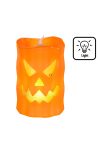 LED Halloween Gyertya – Tökfej Mintával, 6×6×9 cm
