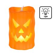 LED Halloween Gyertya – Tökfej Mintával, 6×6×9 cm