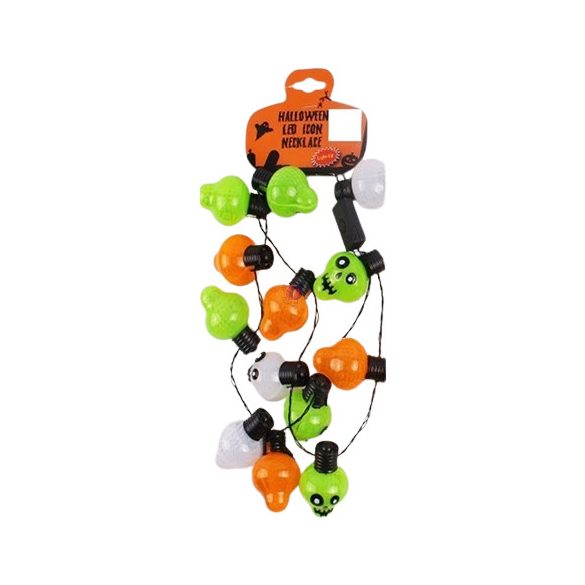 LED Fényfüzér – Halloween Koponya Design, 10 LED, 1,2 m