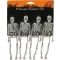 Halloween Akasztós Csontváz Dekor – 4 db-os Szett, 17 cm