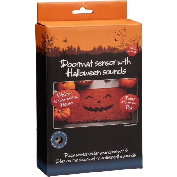 Halloween Érzékelős Lábtörlő – Fény- és Hanghatással, 34×24,5 cm