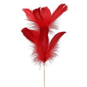 Toll betűzős 72 cm piros 12-db-os szett
