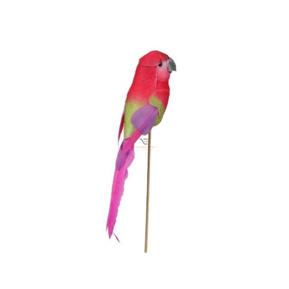 Papagáj betűzős 22 cm színes 4 db-os szett - 364058