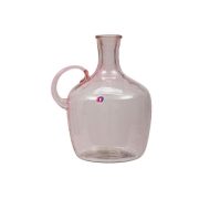 Palack üveg 26x16x16cm rózsaszín