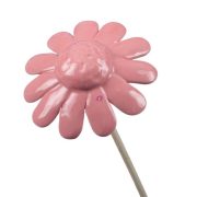 Virág betűzős kerámia 8cm pink