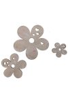 Virág fa 3,5,7 cm szürke 20-db-os szett