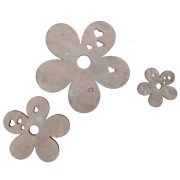 Virág fa 3,5,7 cm szürke 20-db-os szett
