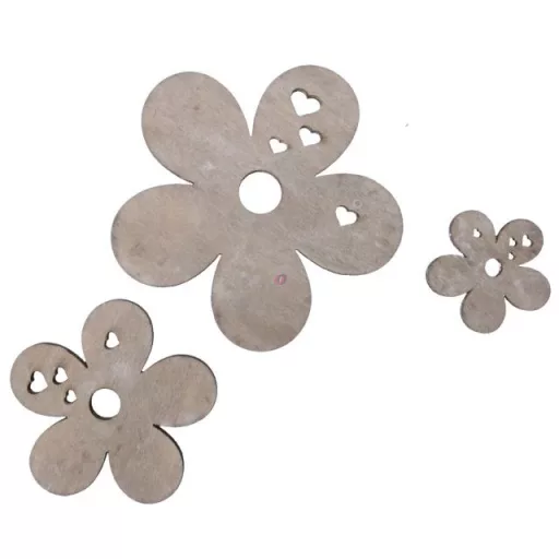 Fa Dekor vegyes 20 db-os Virág 3, 5, 7 cm