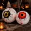Halloween 4D szem lufi, 2 szín, kb. 34 cm