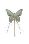 Pillangó betűzős textil 9x10cm zöld 4-db-os szett