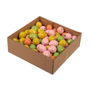   Prémium festett fürjtojás 3cm sárga, zöld, narancssárga 100 db-os