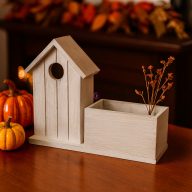 Kaspó ültethető, madárházzal 25x8,5x20 cm Kaspó ültethető, madárházzal 25x8,5x20 cm