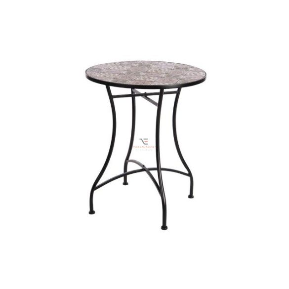 Asztal fém 60x71cm fekete