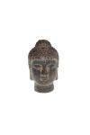 Buddha fej kerámia 8x13cm sötét barna