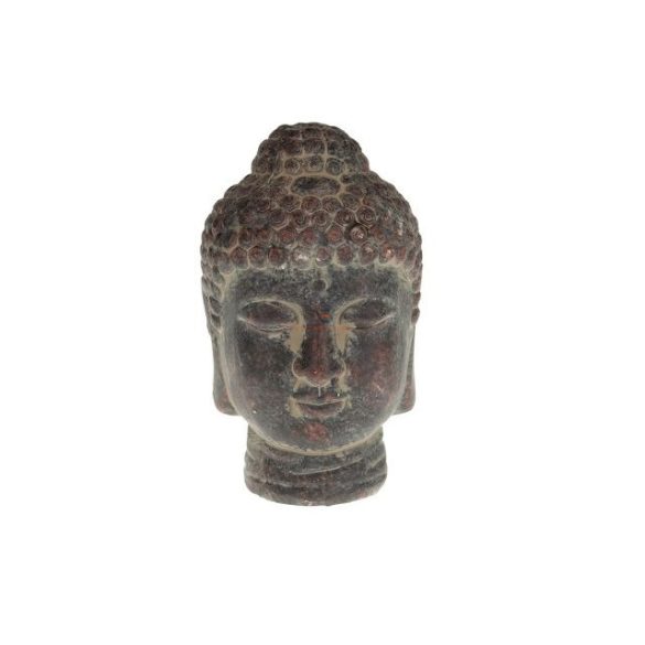 Buddha fej kerámia 8x13cm sötét barna