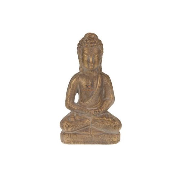 Buddha kerámia 17x11x30,5cm arany