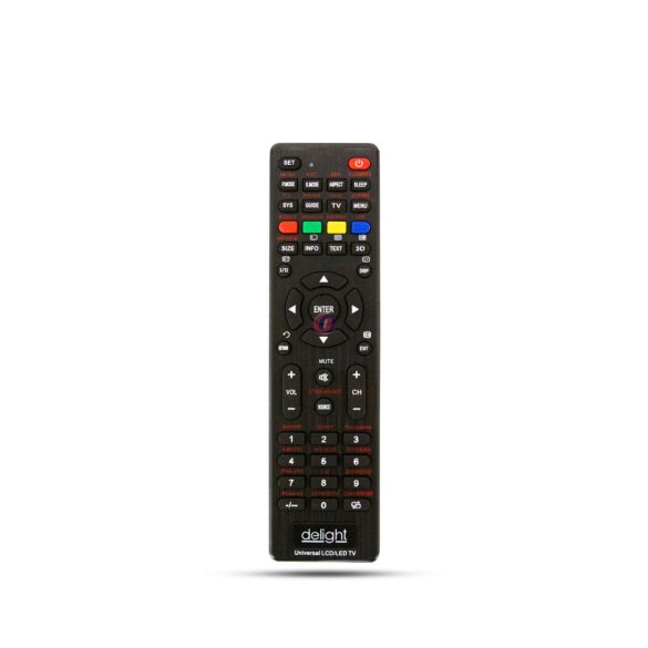 Univerzális TV távirányító - 250+ típushoz - fekete - 2 x AAA