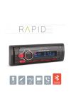 Fejegység "Rapid" - 1 DIN - 4 x 50 W - BT - MP3 - AUX - SD - USB