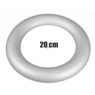 Félkoszorú hungarocell alap 20 cm