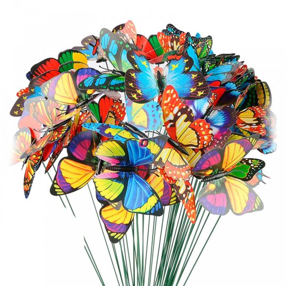 Leszúrható dekor pillangó többféle 25 cm