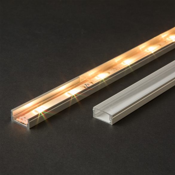 LED aluminium profil sín 2000 x 17  x 8 mm  U profil
