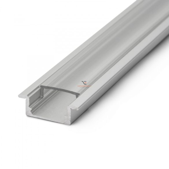 LED aluminium profil sín 1000 x 23(17) x 8 mm süllyeszthető U profil
