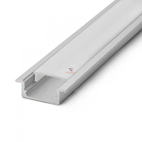 LED aluminium profil takaró búra opál 2000 mm - 41011M2