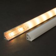   LED aluminium profil sín 1000 x 16 x 16 mm íves sarok profil