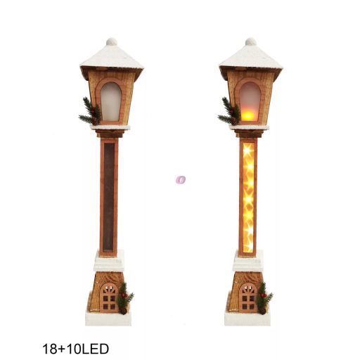 XXL világító kandeláber fa, 82 cm, 28 LED, melegfehér