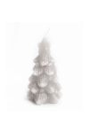 Prémium adventi gyertya fenyőfa alakú fehér 8x5 cm