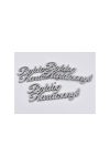 Fa Felírat Boldog Karácsonyt ezüst 3 db/cs 15 cm