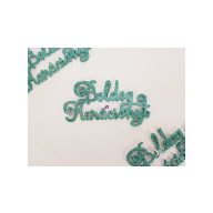 Felírat Boldog Karácsonyt glitteres türkiz 3 db/cs 15 cm Felírat Boldog Karácsonyt glitteres türkiz 3 db/cs 15 cm
