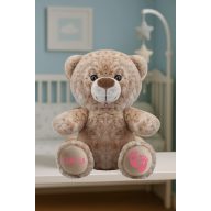 Egyedi neves Plüss Maci 20 cm, baba emlékőrző Egyedi neves Plüss Maci 20 cm, baba emlékőrző