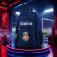 Liverpool stílusú Iskolatáska személyre szabható, egyedi névvel Sötétkék